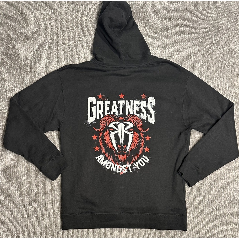 WWE Official Authentic Roman Reigns Hoodie "Greatness Amongst You" Tribal Chrief